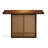 Retro Nut-Brown Solid Wood Console Table-1310024964