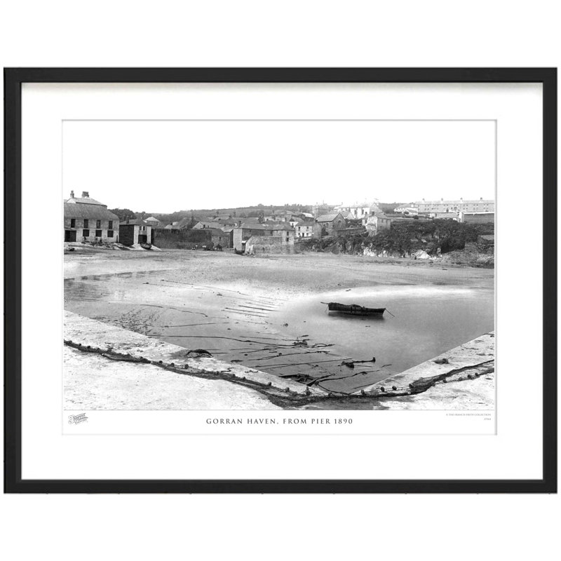 Gorran Haven, From Pier 1890 - Single Picture Frame Print, 28cm H x 36cm W x 2.3cm D