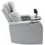 Fauteuil inclinable électrique Power Motion avec port de charge USB, rangement pour bras cachés, porte-gobelet pratique et haut-parleur Bluetooth