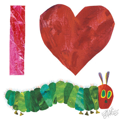 I Heart Caterpillars 2 - Painting on Canvas