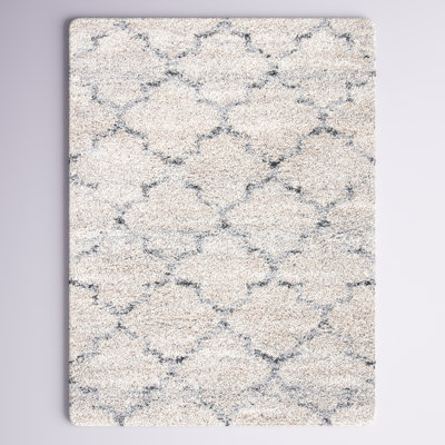 Amarion Geometric Grey/Ivory Area Rug