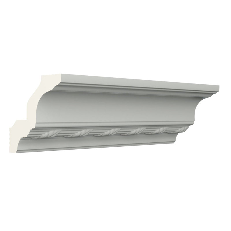 Moulure couronnée Endurathane Ophelia, H 4 po x P 4 po x P 5 3/4 po x L 96 po, apprêtée en usine