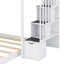 Lit superposé simple sur double avec tiroirs à niveaux et escalier de rangement polyvalent-1880217571