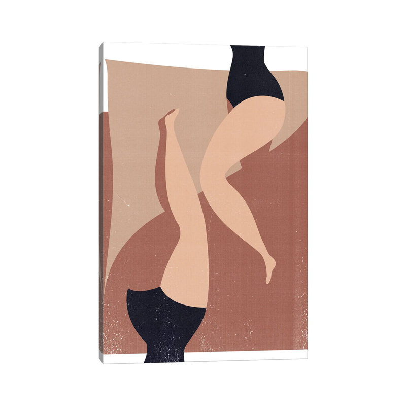 Sunbath-impression d’art graphique, Pas de tapis, Toile tendue, H 40 po x l 26 po x P 1,5 po