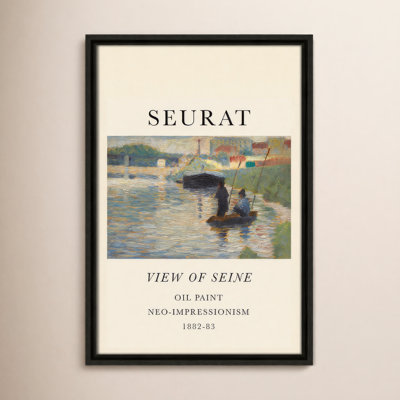 Old Masters Collection "View of Seine" Print