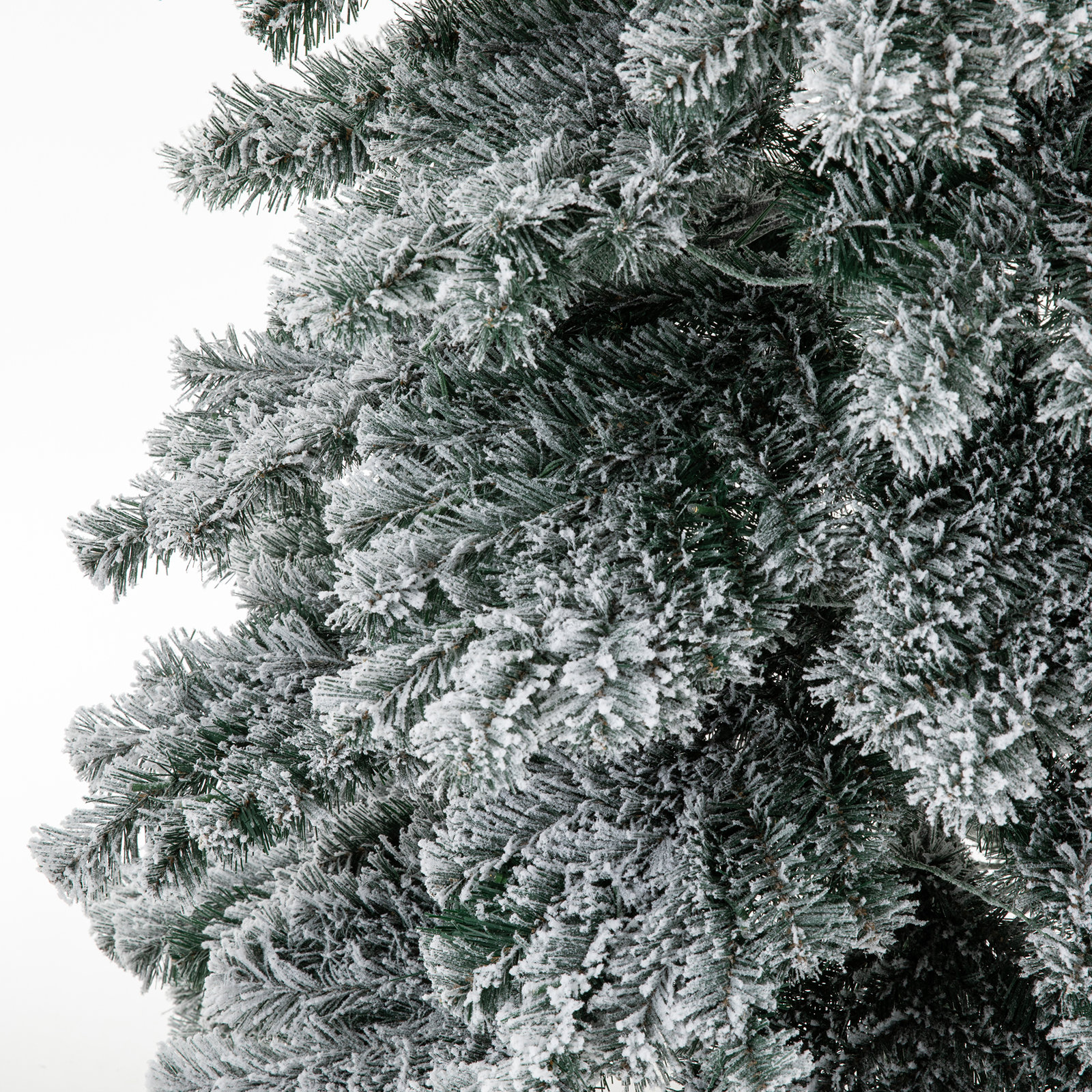 Slim Frosted 12' Pre-Lit Spruce Christmas Tree