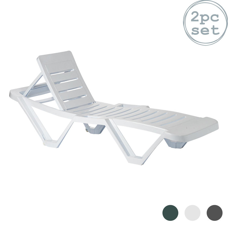 188cm Long Reclining Single Chaise, White