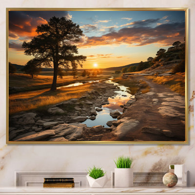 " Yellow Orange Illinois Landscape "