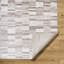 Brown Modern Rug, Abstract Easy to Clean Rug For Living Room, Dining Room, Bedroom, Kitchen-676145427