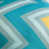 Chevron bleu sarcelle véritable est en rupture de stock