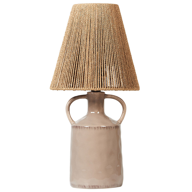 Charisse Brown Table Lamp, Beige