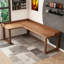 Bureau d'écriture en L en bois massif brun noisette-118354604-118354606-118354607