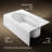 Windward 72" x 42" Alcove Soaking Acrylic Bathtub-11889317-89286489