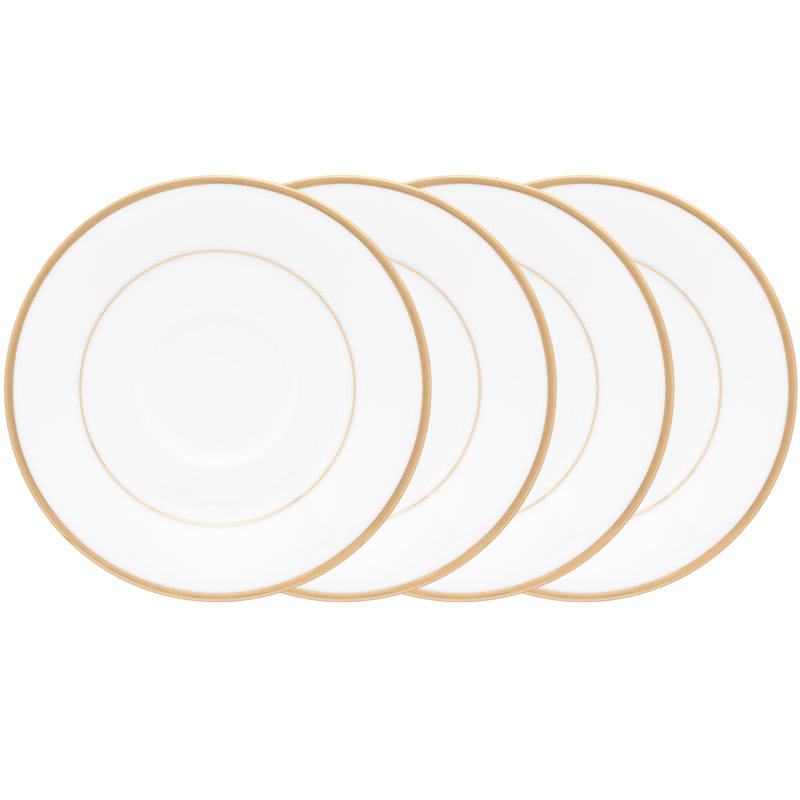Noritake Heritage Set of 4 Saucers, 6"