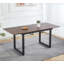Table de salle à manger extensible avec pieds en métal - Table convertible peu encombrante-872955060