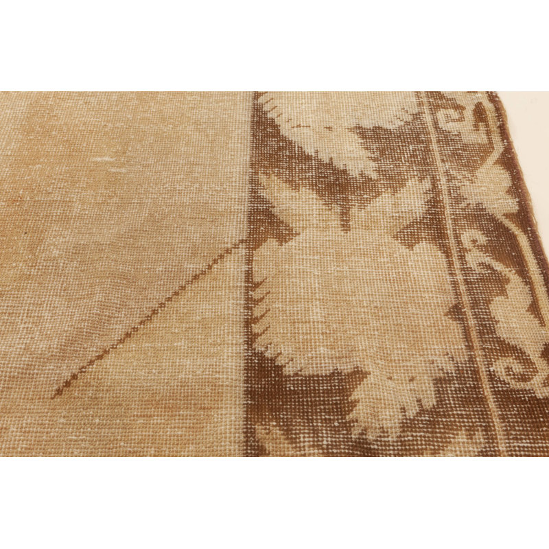 Vintage One-of-a-Kind Rectangle 4'8" x 8'10" Hand Knotted Area Rug