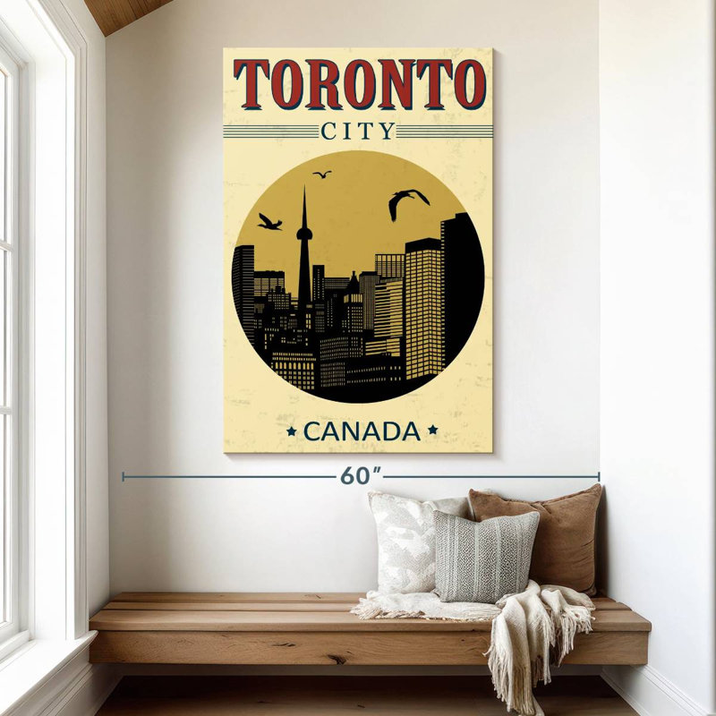 Affiche rétro Aime Toronto, H 51 po x l 34 po