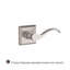 Curve Single Dummy Door Lever with Traditional Square Rose-22034259-22034263