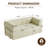 Boneless Versatile Tri-Fold Corduroy Sofa Bed with Quick Transformation, Comfortable and Space-Saving Design-30597078