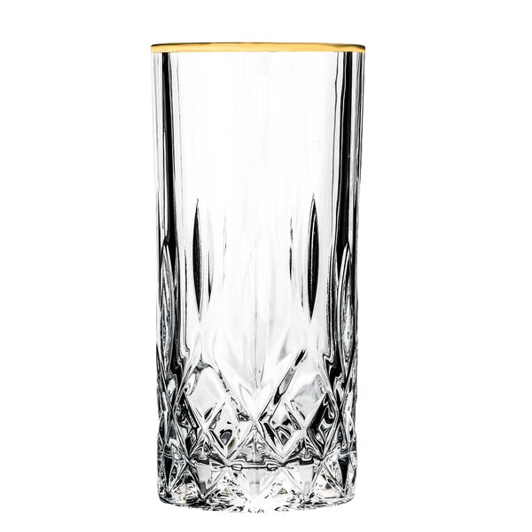 Ashlyn Ashford 11 oz. Crystal Glassware Set (Set of 4) Rosdorf Park