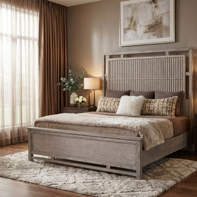 Structure de lit moderne en bois minimaliste