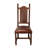 Solomon 20'' H Genuine Leather Upholstered Mahogany Side Chair