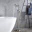 Caruthers 1 Handle Floor Roman Tub Faucet with Diverter