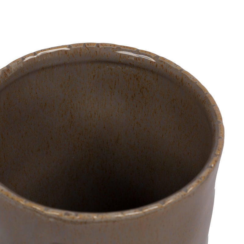 Tall Beige Ceramic Branch Vase for Living Room Decor