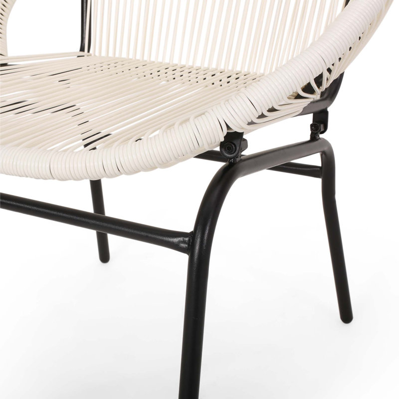 Elegant Dining Room Accent, Sophisticated Accent Chair, White/Black