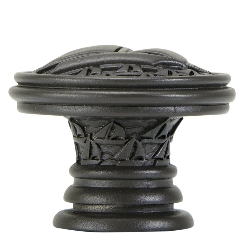 YACHT CLUB SAILBOAT KNOB, Bronze