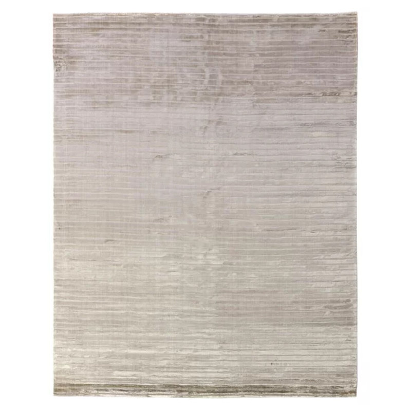 Striped Area Rug in Beige, Rectangle 10' x 14'
