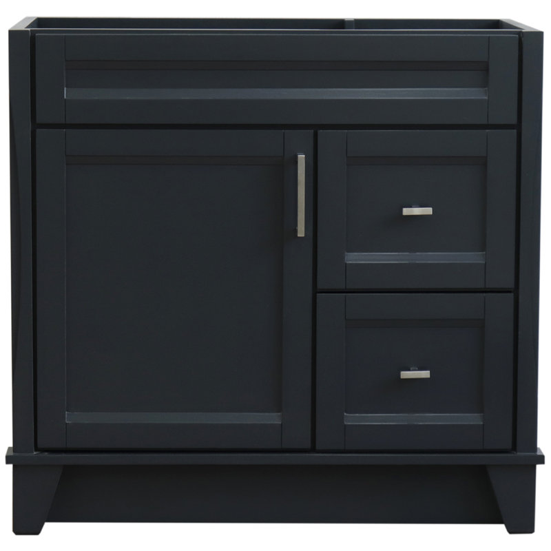 Base de meuble-lavabo simple 36 po seulement, Gris foncé