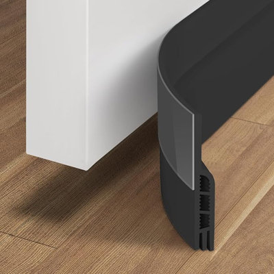 Door Draft Stopper Under Door Draft Blocker Insulator Doors Sweep Weather Stripping Noise Stopper Strong Adhesive, White