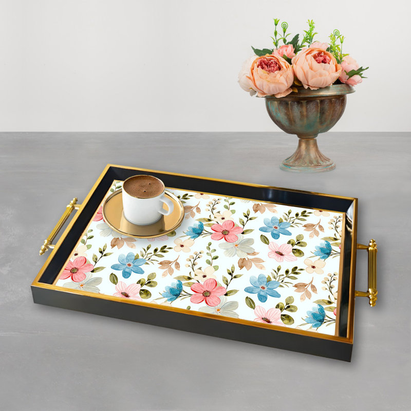Elegant Glass Tray, 19.7 x 11.4 x 1.4 inches | 100% Durable Glass Construction | Easy to Clean with Damp Cloth | Ideal for Serving, Decorative Display, and Organizing | Stylish Addition to Home Décor