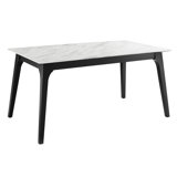 Juxtapose 63" Rectangular Performance Artificial Marble Dining Table by Modway