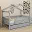 Lit maison avec lit gigogne-818125590