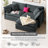 CloudHaven L-Shaped Chenille Sectional Sofa with Ottoman - 2-Seater Loveseat for Small Spaces, Breathable Fabric & Easy Assembly-1241176096