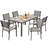 Rectangular 6 - Person 59.06'' Long Patio Dining Set-711016390