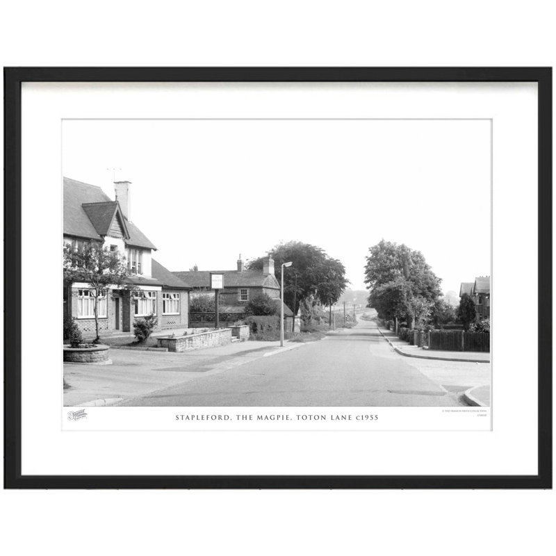 Stapleford, The Magpie, Toton Lane C1955 - Single Picture Frame Print, 40cm H x 50cm W x 2.3cm D