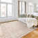 Miesner Dario Modern Striped Cream Polyester High-Low Indoor Area Rug