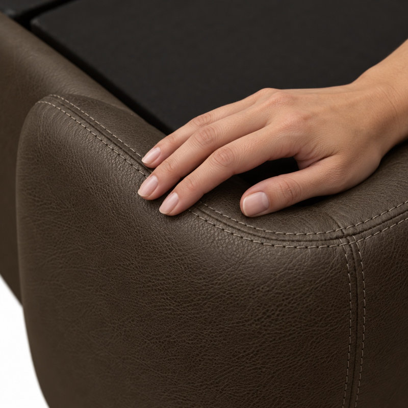 Bellagio Heirloom Quality Bed in Buttery Soft 100% Top Grain Leather, Made to Order, Queen, Napa Fudge