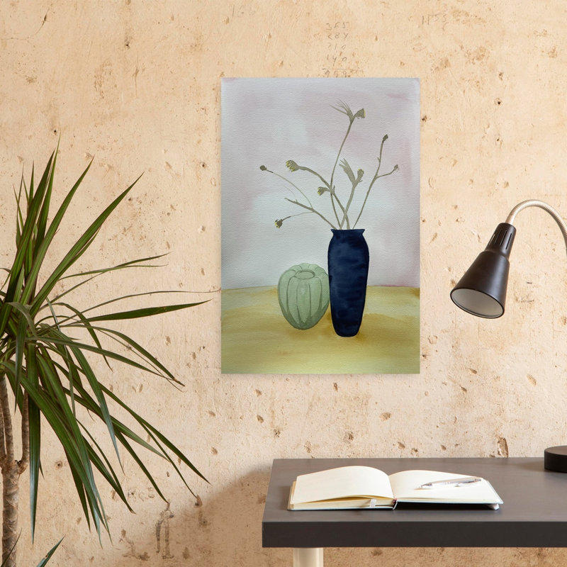 Art contemporain lilas contemporain, H 48 po x l 32 po