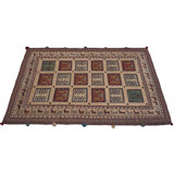 Paska Patchwork Area Rug in Beige