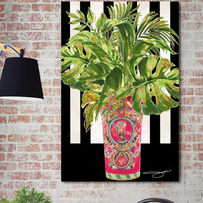« tropical rose i », reproduction d’impression sur toile tendue