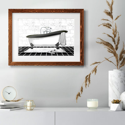 Modern Bath II, reproduction d'art encadrée