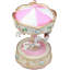 Carrousel Balser rose et blanc avec licornes et pégase