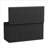 100 Gal Waterproof Outdoor Storage Box, Resin Deck Box Lockable, Patio Furniture Garden Tool, Black-129854634