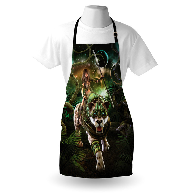 No Pattern Bib Apron