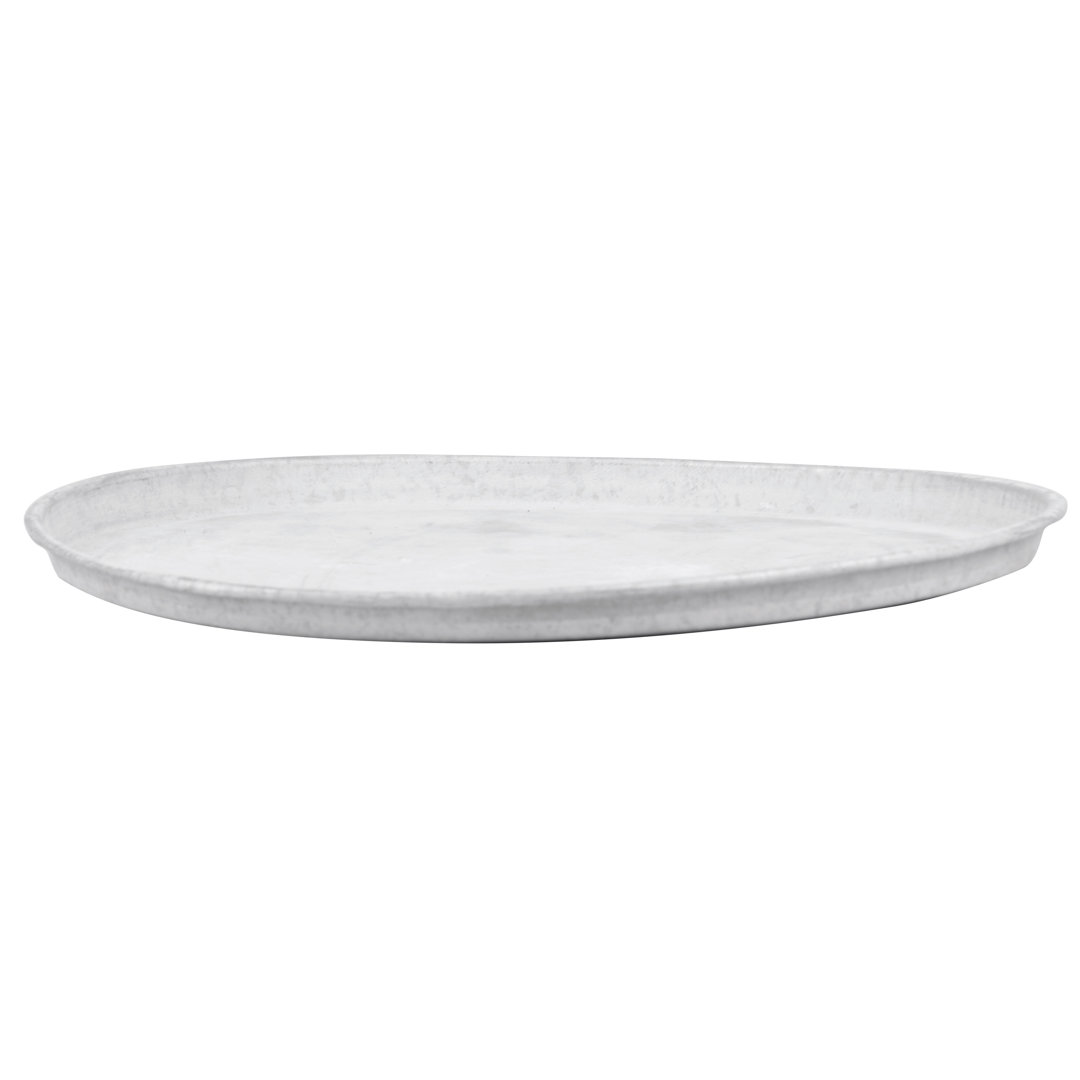 Old Zinc Saucer For Pot