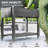 Wood Raised Planter Box, Elevated Garden Bed With Lockable Wheels, Side Tables, Bottom Shelf, Drain Holes, Gray-262193980